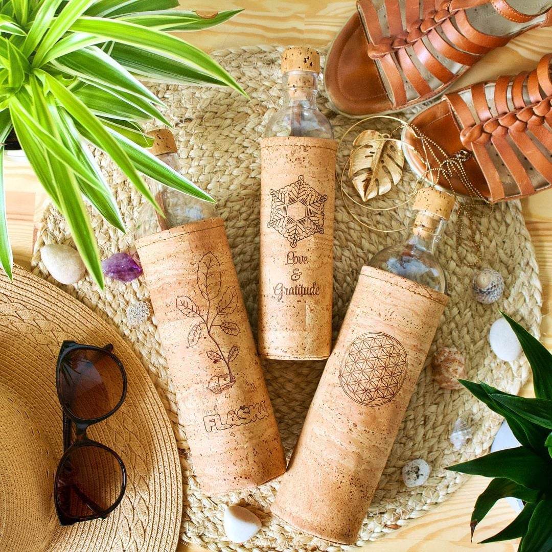 Flaska Strukturert Vannflaske – Bred Hals 0,75 L